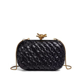 Bonsoir Woven Clutch - Black - Elle Maxine
