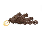 Braided Beatrice Belt - Brown - Elle Maxine