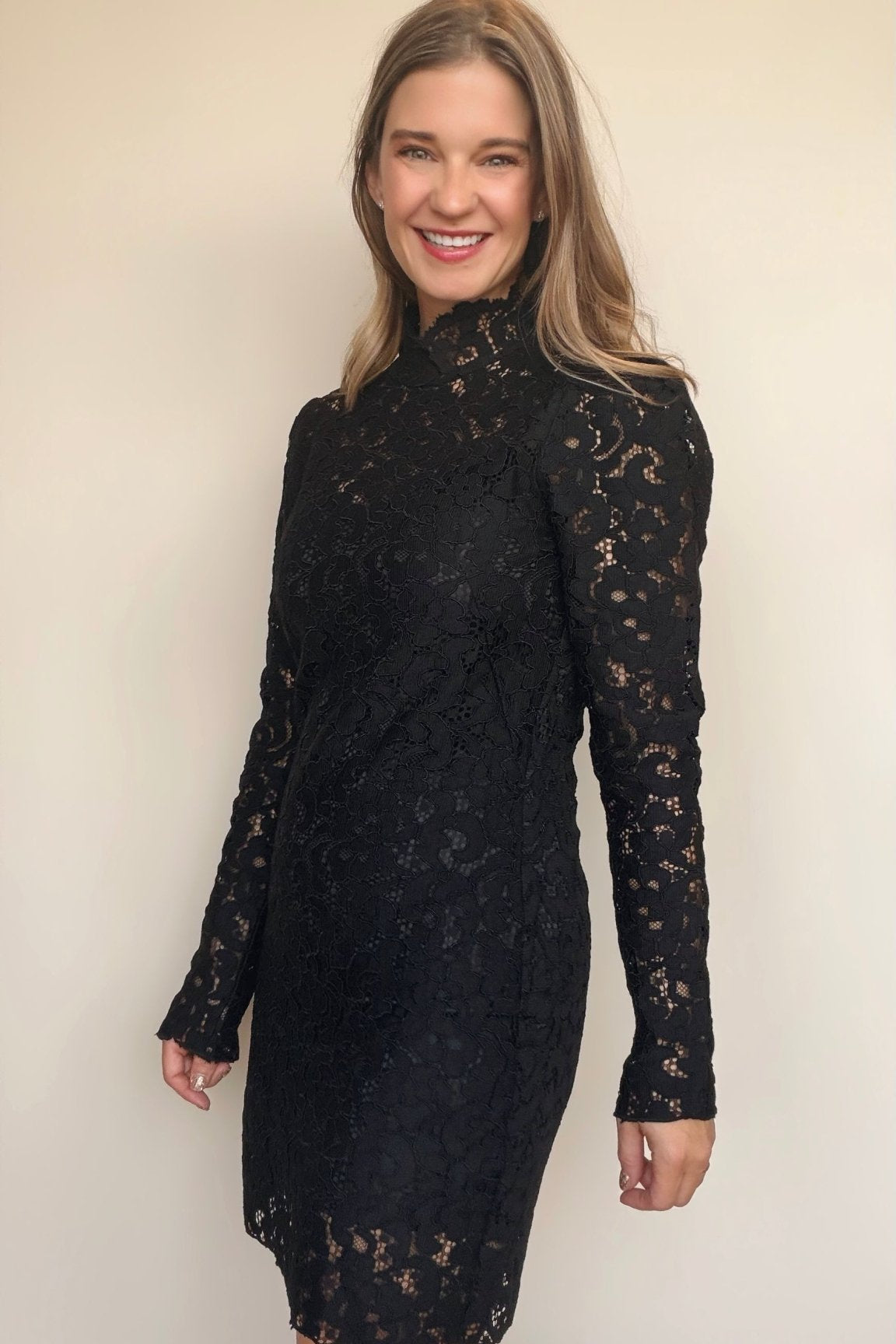 Braxton Lace Long Sleeve Dress - Elle Maxine