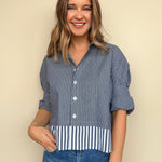 Brinley Layered Button Down Top - Elle Maxine
