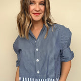 Brinley Layered Button Down Top - Elle Maxine