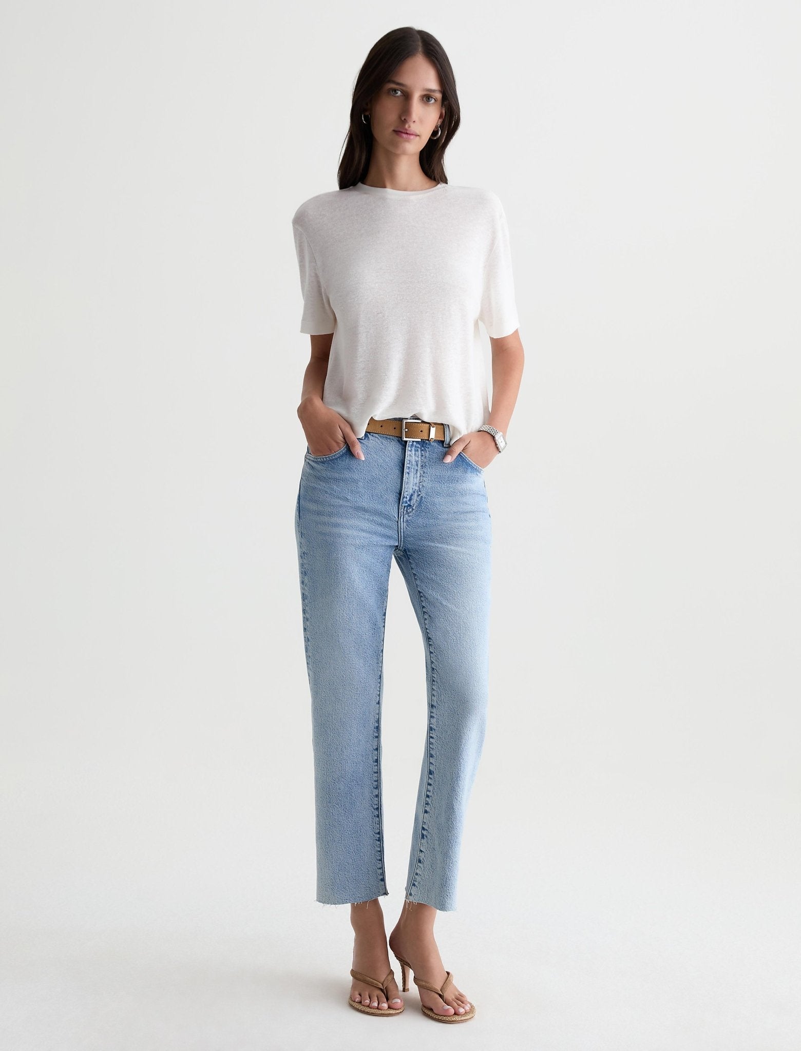 Brinley Straight Leg Crop - Gold Country - Elle Maxine