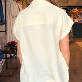 Brizea Collared Poplin Top - Elle Maxine
