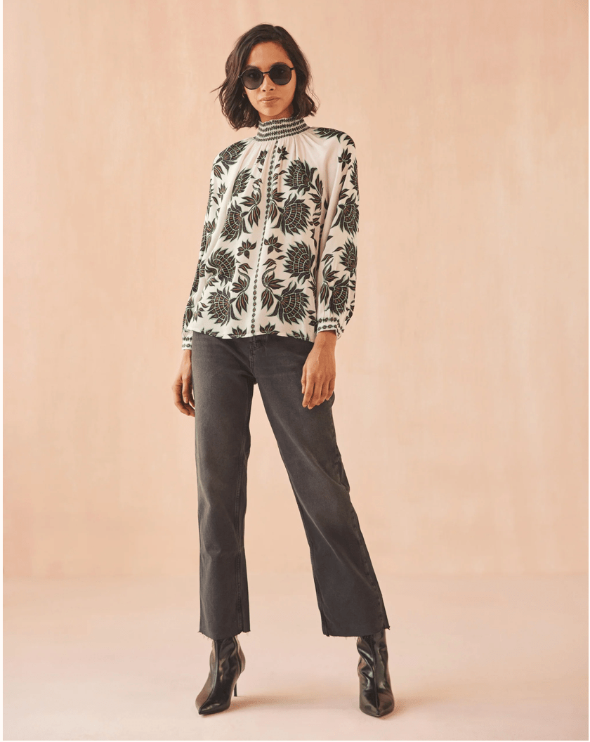 Brooke Blouse - Gia Macroon - Elle Maxine