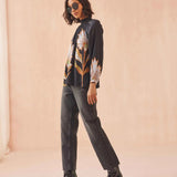 Brooke Blouse - Obsidian Floral - Elle Maxine