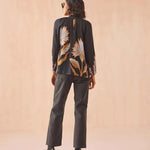 Brooke Blouse - Obsidian Floral - Elle Maxine