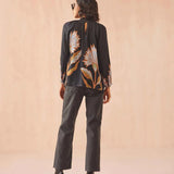 Brooke Blouse - Obsidian Floral - Elle Maxine