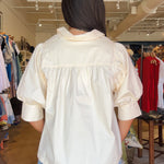 Buttercream Puff Sleeve Top - Elle Maxine