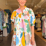 Butterfly Breeze Puff Sleeve Dress - Elle Maxine