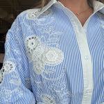 Butterfly Eyelet Belted Dress - Elle Maxine