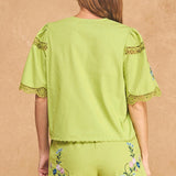 Alma Floral Embroidered Top
