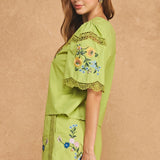 Alma Floral Embroidered Top