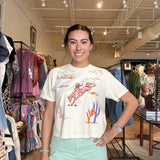 Cactus Cowgirl Crop Tee - Elle Maxine