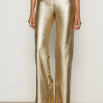 Cadence Straight Leg Pants - Gold - Elle Maxine