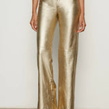 Cadence Straight Leg Pants - Gold - Elle Maxine