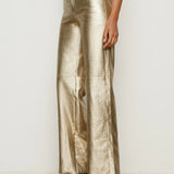 Cadence Straight Leg Pants - Gold - Elle Maxine
