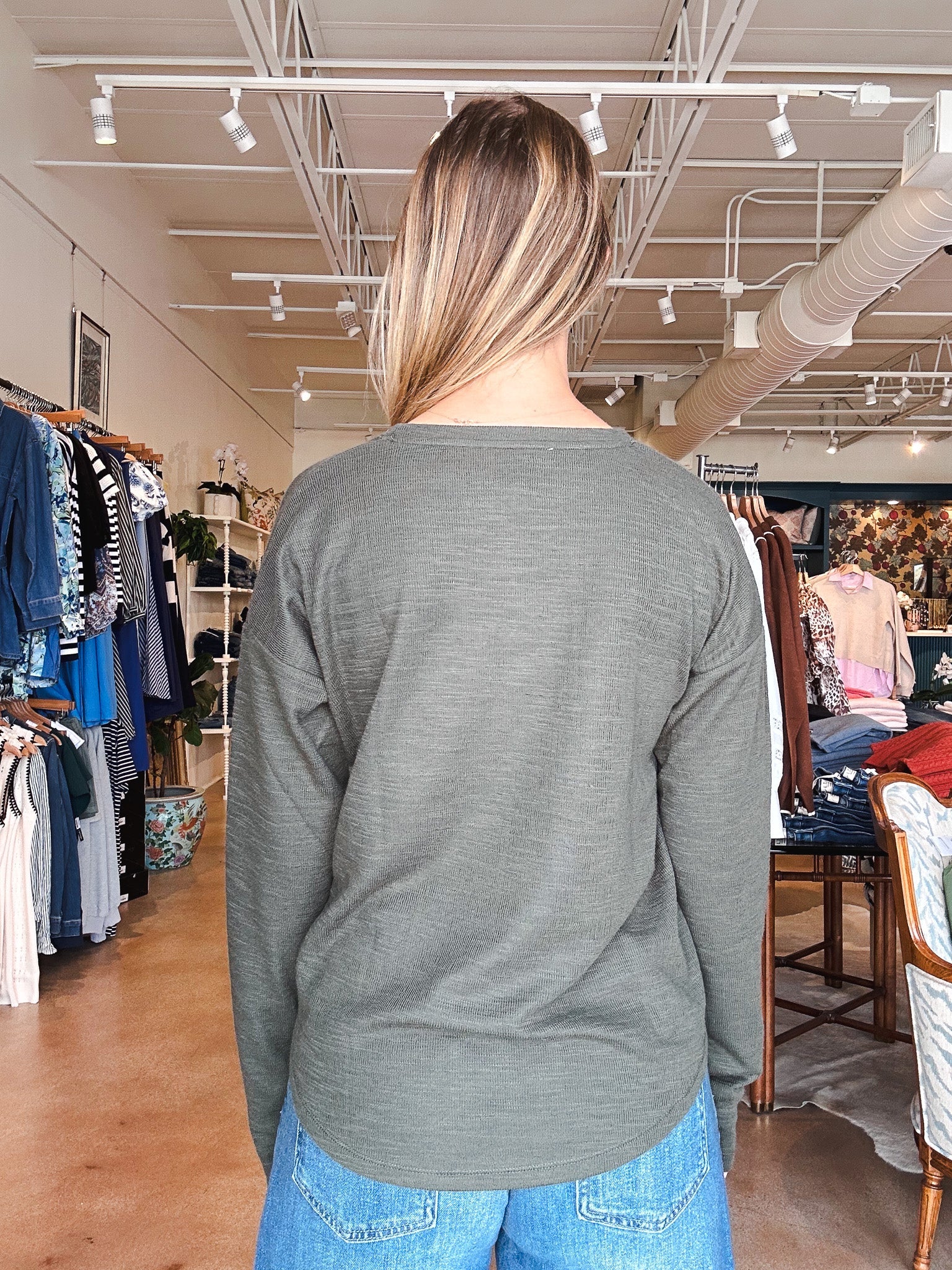 Callista Long Sleeve Tee - Elle Maxine