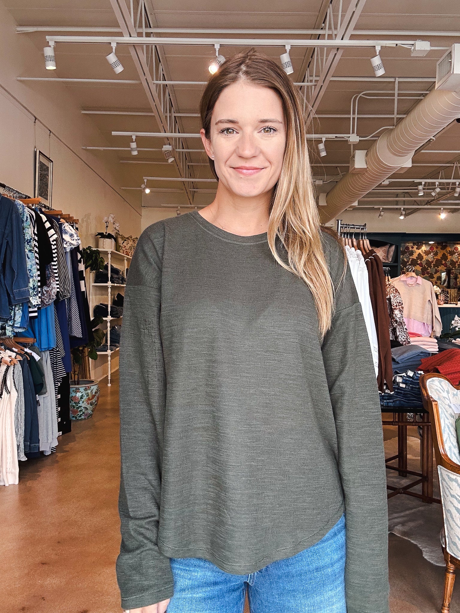 Callista Long Sleeve Tee - Elle Maxine