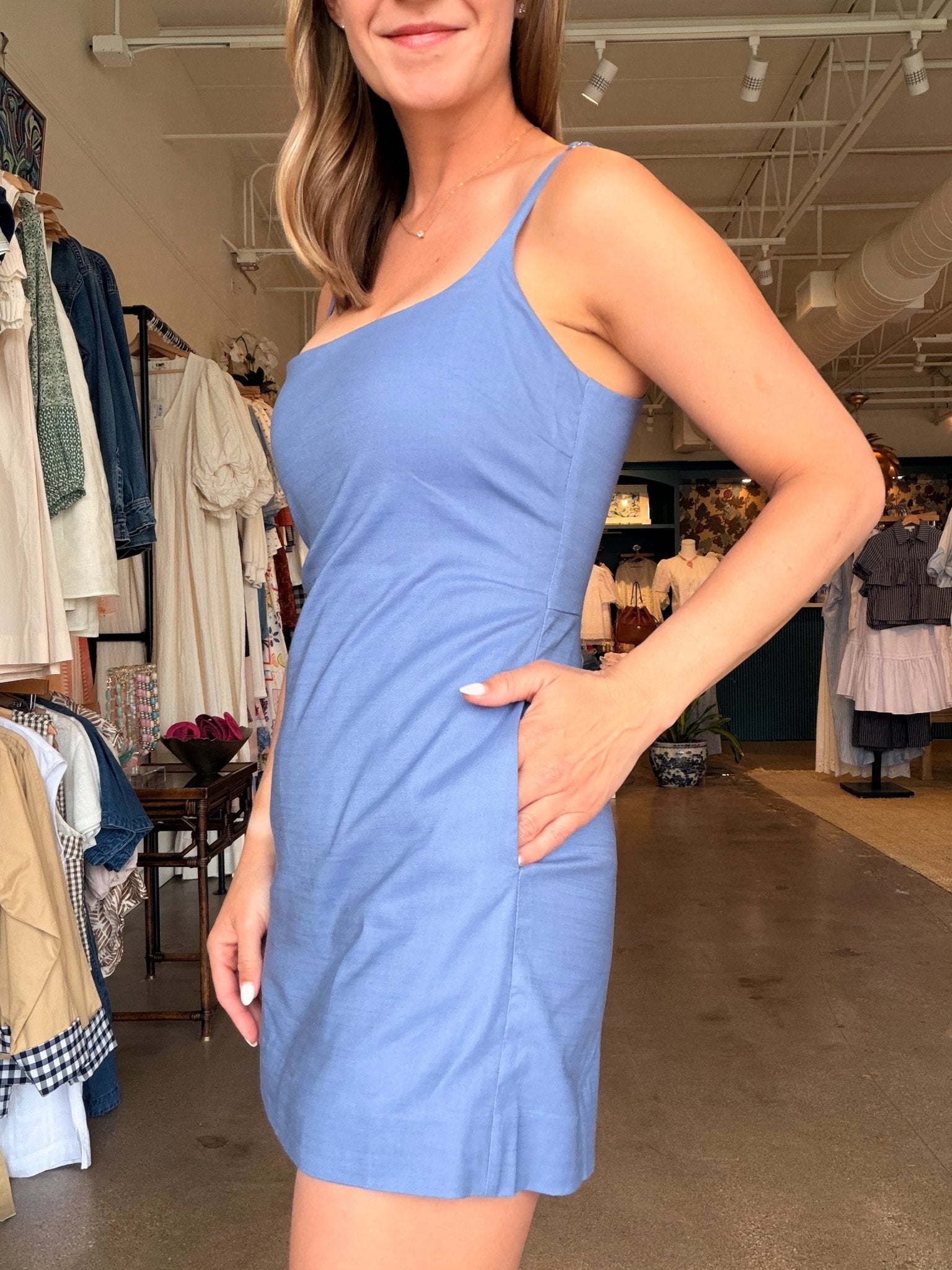 Capri Romper - Riviera Blue - Elle Maxine