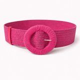 Capri Woven Belt - Magenta - Elle Maxine