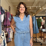 Capricorn Denim Top - Elle Maxine