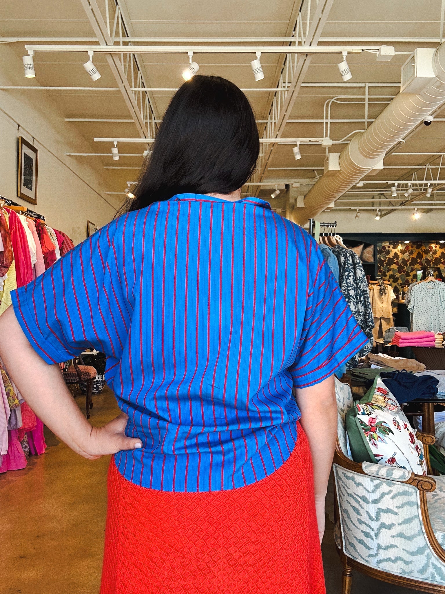 Carmelle Shirt - Electric Blue - Elle Maxine
