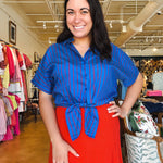 Carmelle Shirt - Electric Blue - Elle Maxine