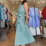 Carmine Skirt- Vert Rivage - Elle Maxine