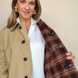 Carolina Short Trench Coat - Elle Maxine