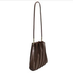 Carrie Pleated Bag - Chocolate - Elle Maxine