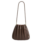 Carrie Pleated Bag - Chocolate - Elle Maxine