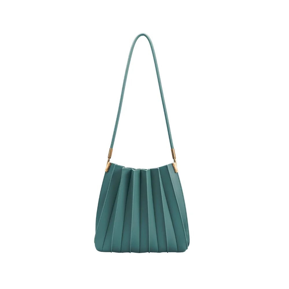 Carrie Pleated Bag - Peacock - Elle Maxine