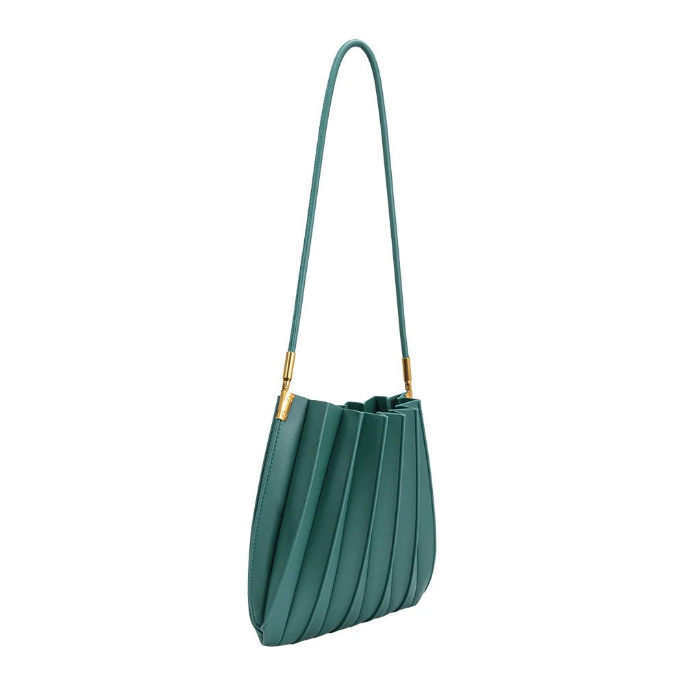 Carrie Pleated Bag - Peacock - Elle Maxine