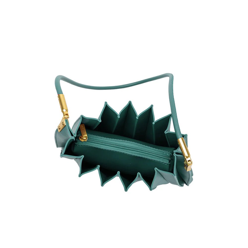 Carrie Pleated Bag - Peacock - Elle Maxine