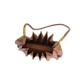 Carrie Pleated Bag - Saddle - Elle Maxine