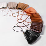 Carrie Pleated Shoulder Bag - Chocolate - Elle Maxine