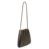 Carrie Pleated Shoulder Bag - Olive - Elle Maxine