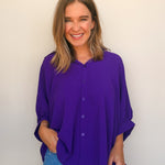 Carter Oversized Button Down Top - Elle Maxine