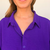 Carter Oversized Button Down Top - Elle Maxine