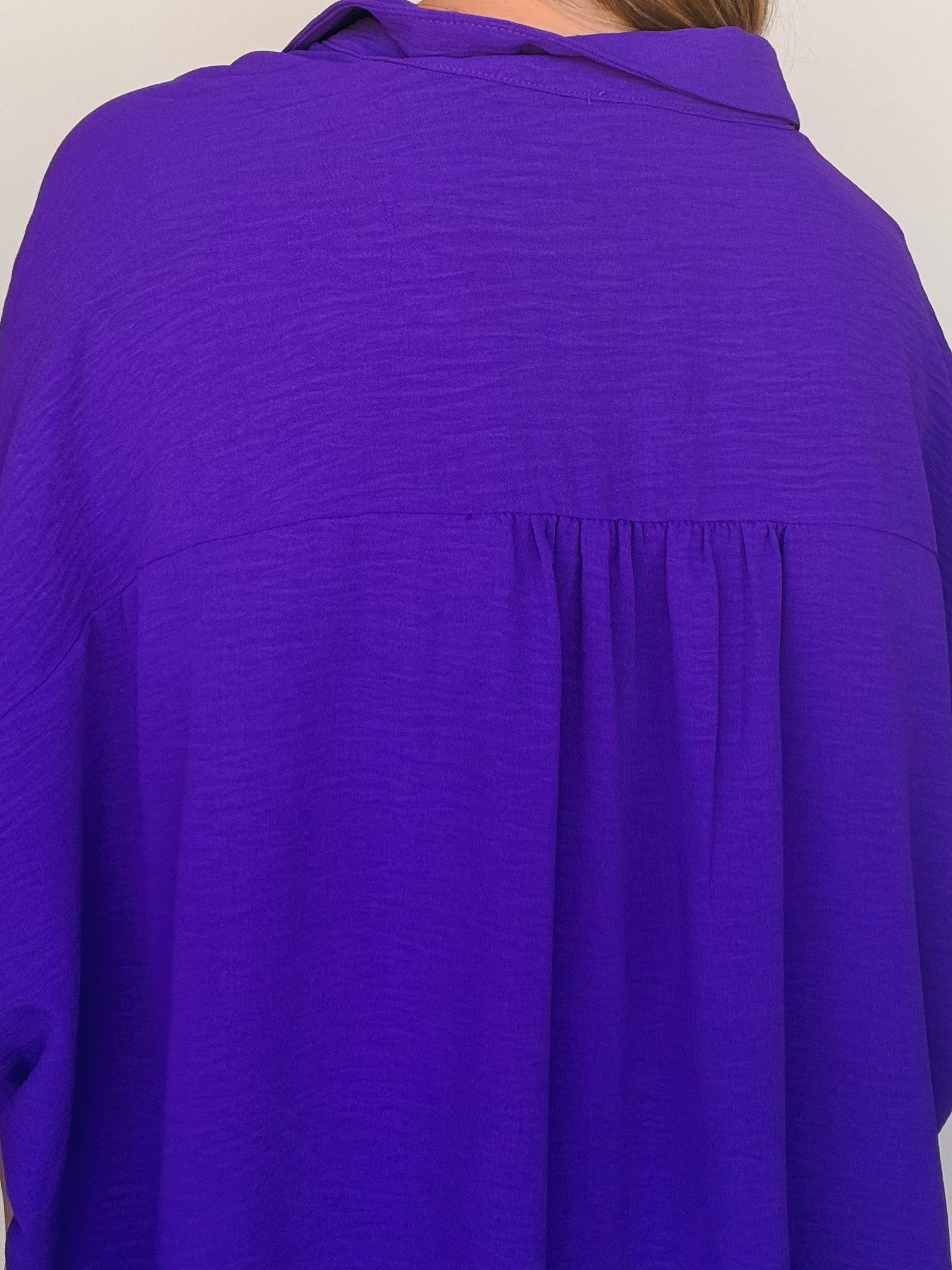 Carter Oversized Button Down Top - Elle Maxine