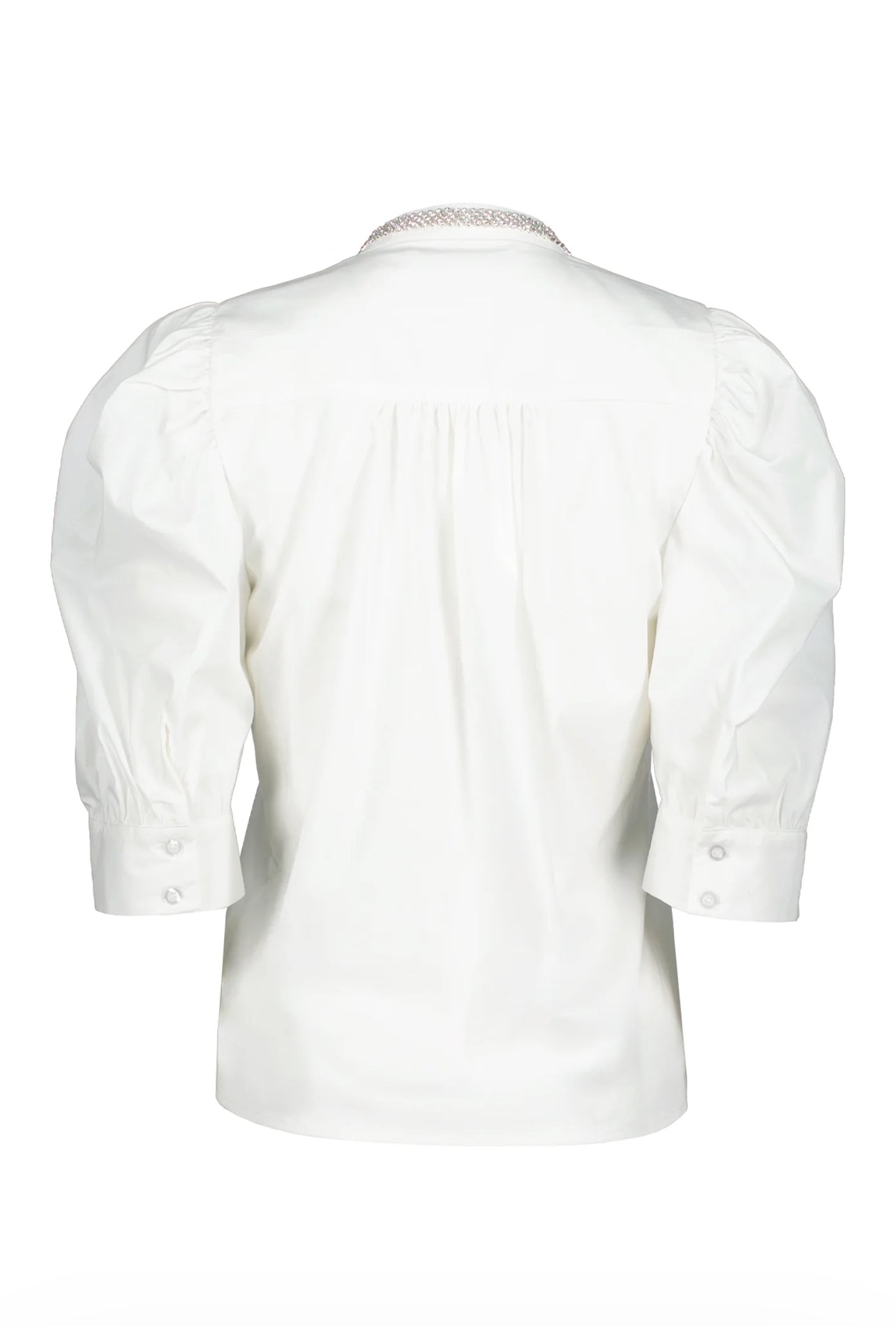 Cate Embellished Top - White - Elle Maxine