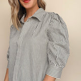 Cate Ruched Sleeve Top - Elle Maxine