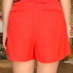 Cecily Tailored Shorts - Tomato - Elle Maxine