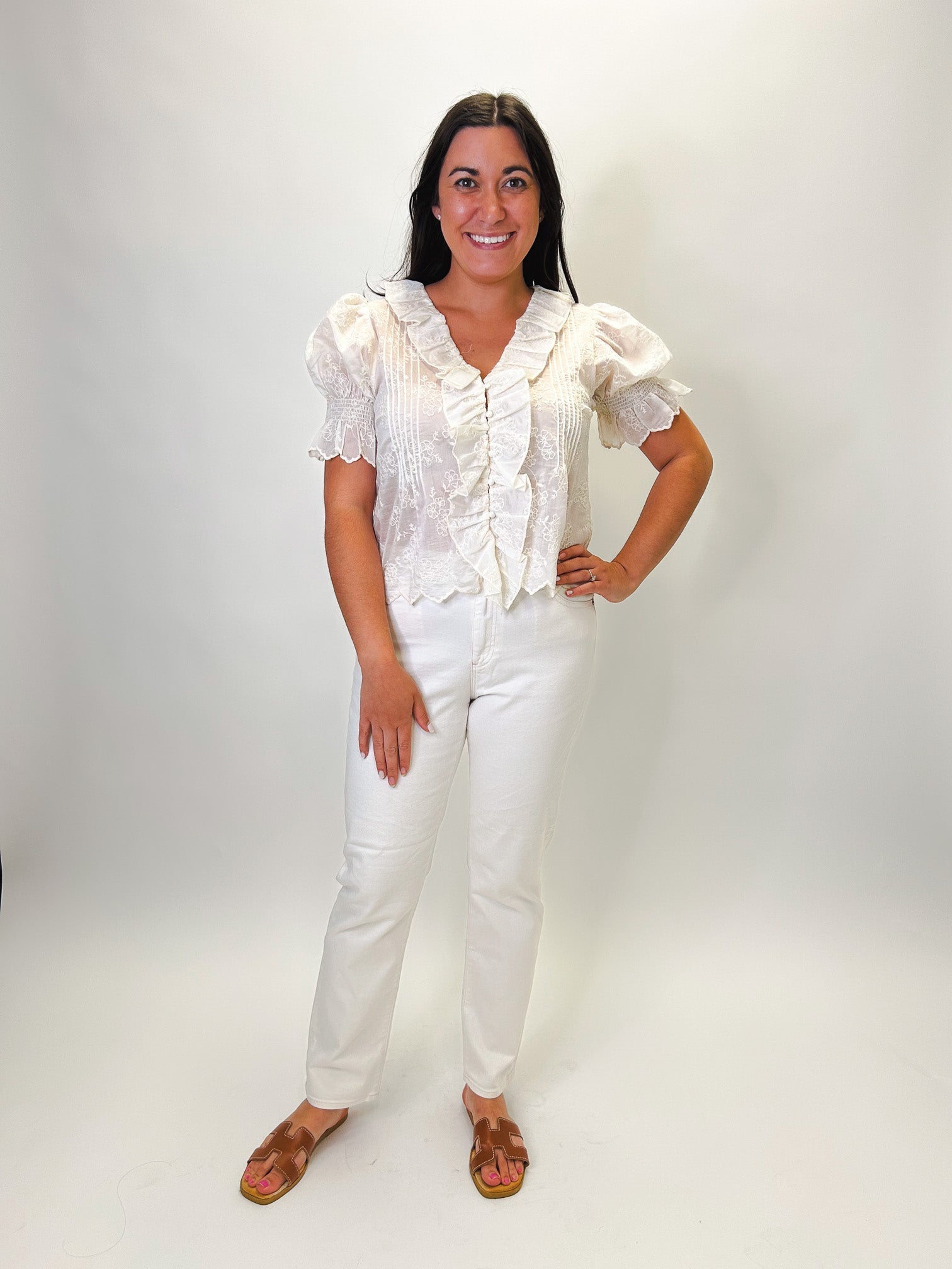 Celeste Ruffle Top - Elle Maxine
