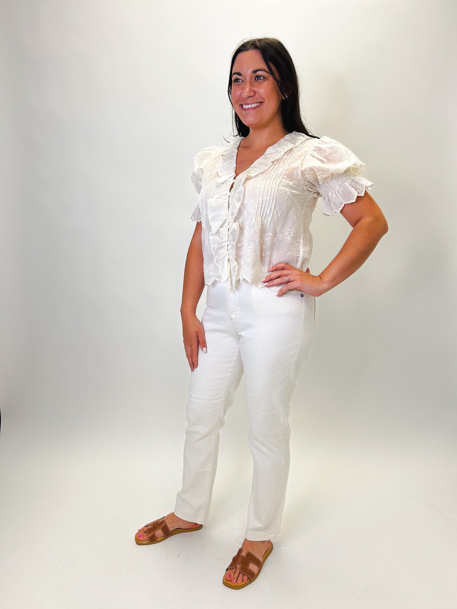 Celeste Ruffle Top - Elle Maxine