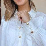 Celine Contrast Stitch Blouse - Elle Maxine