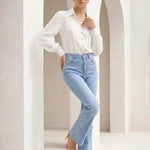 Celine Contrast Stitch Blouse - Elle Maxine
