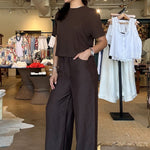 Century Cinched Pant - Oak Barrel - Elle Maxine