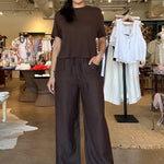 Century Cinched Pant - Oak Barrel - Elle Maxine