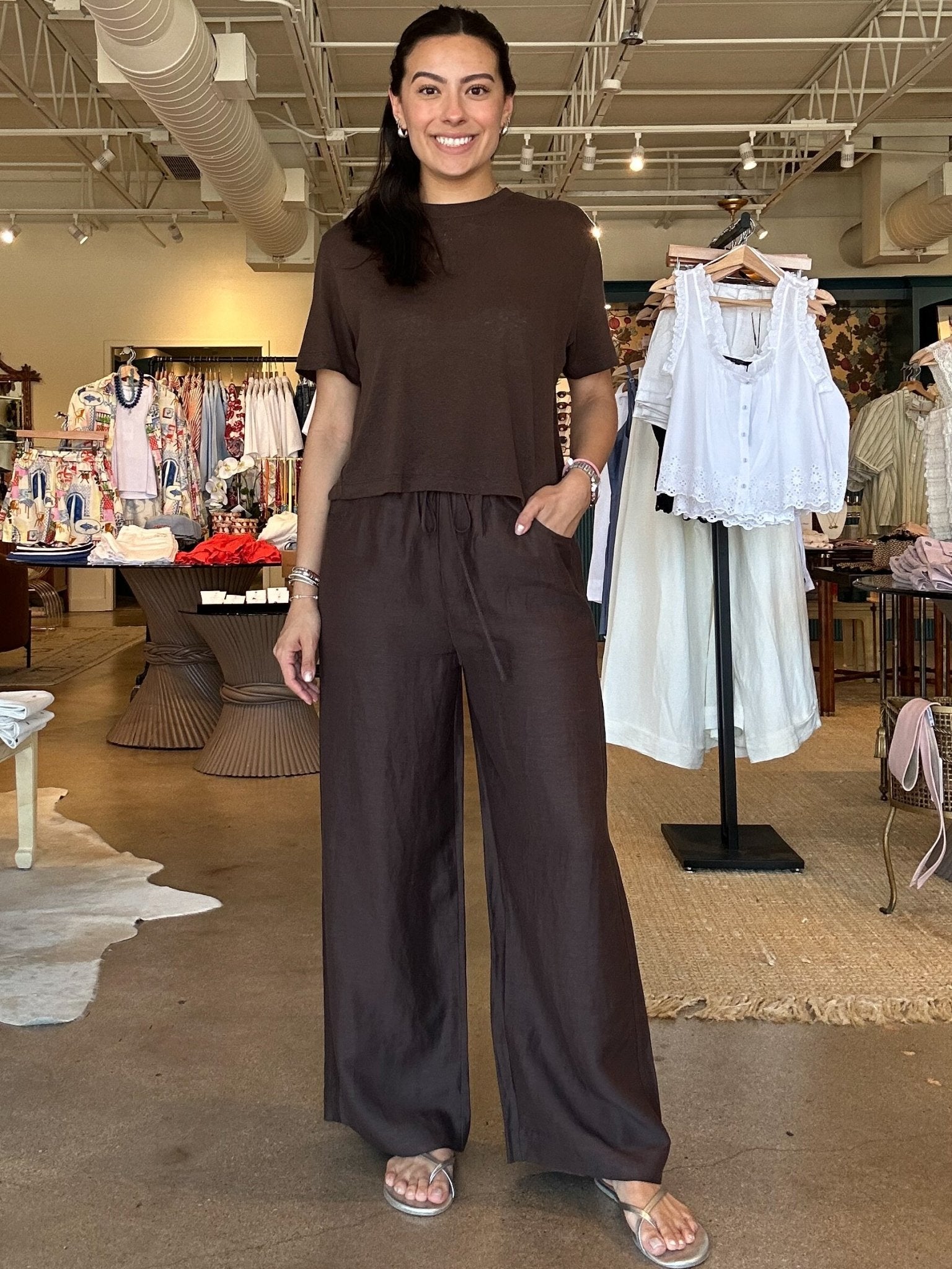 Century Cinched Pant - Oak Barrel - Elle Maxine